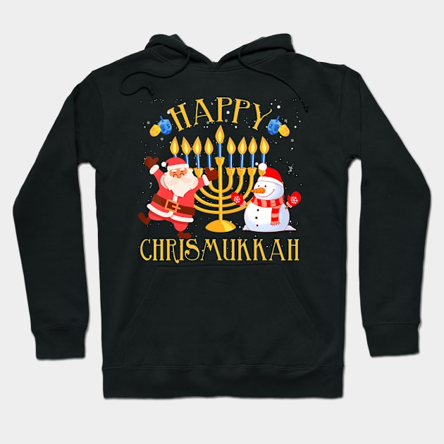 Happy Chrismukkah Funny Hanukkah Christmas Jewis Hoodie by eylaaadamf